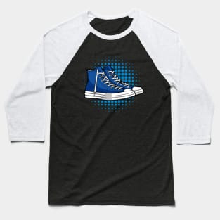 High Rush Blue Skate Sneaker Baseball T-Shirt